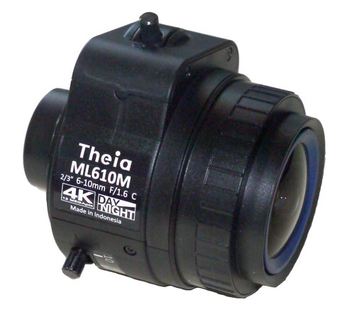 美国Theia ML610M 2/3" 靶面 6-10mm C接口手动变焦 手