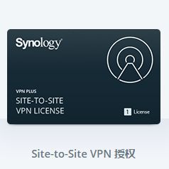 群晖Synology Site-to-Site VPN License 授权许